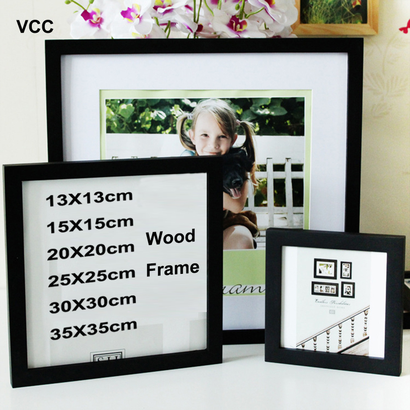 Engraved Wood Frame - Classic In Legno Quadrato Cornice Foto