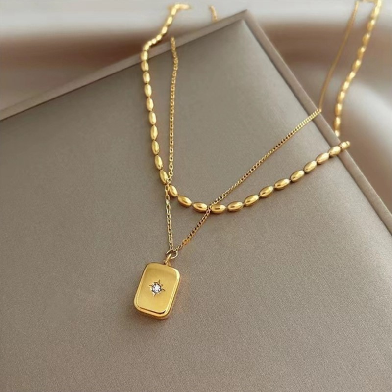 Birth Flower Necklace - ANENJERY Collana con ciondolo stella barbuda