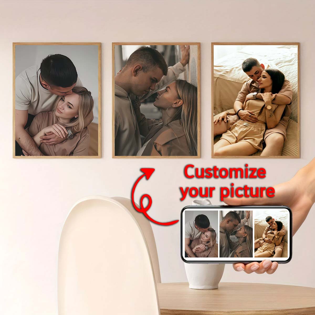 Trittico - Dipinto ad Olio su  - Engraved Wood Frame recensione e prezzo