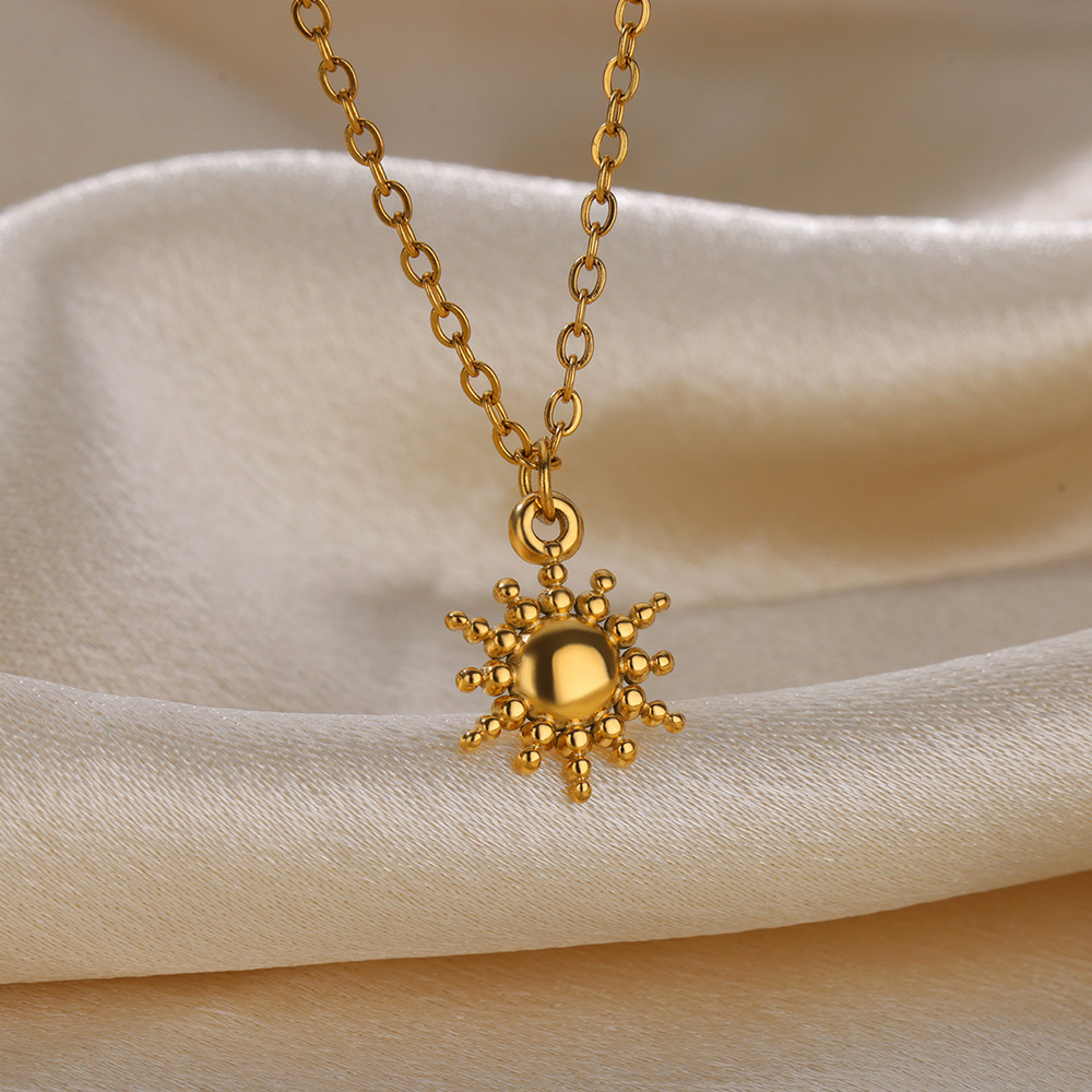 Collana geometrica in acciaio  - Birth Flower Necklace recensione e prezzo