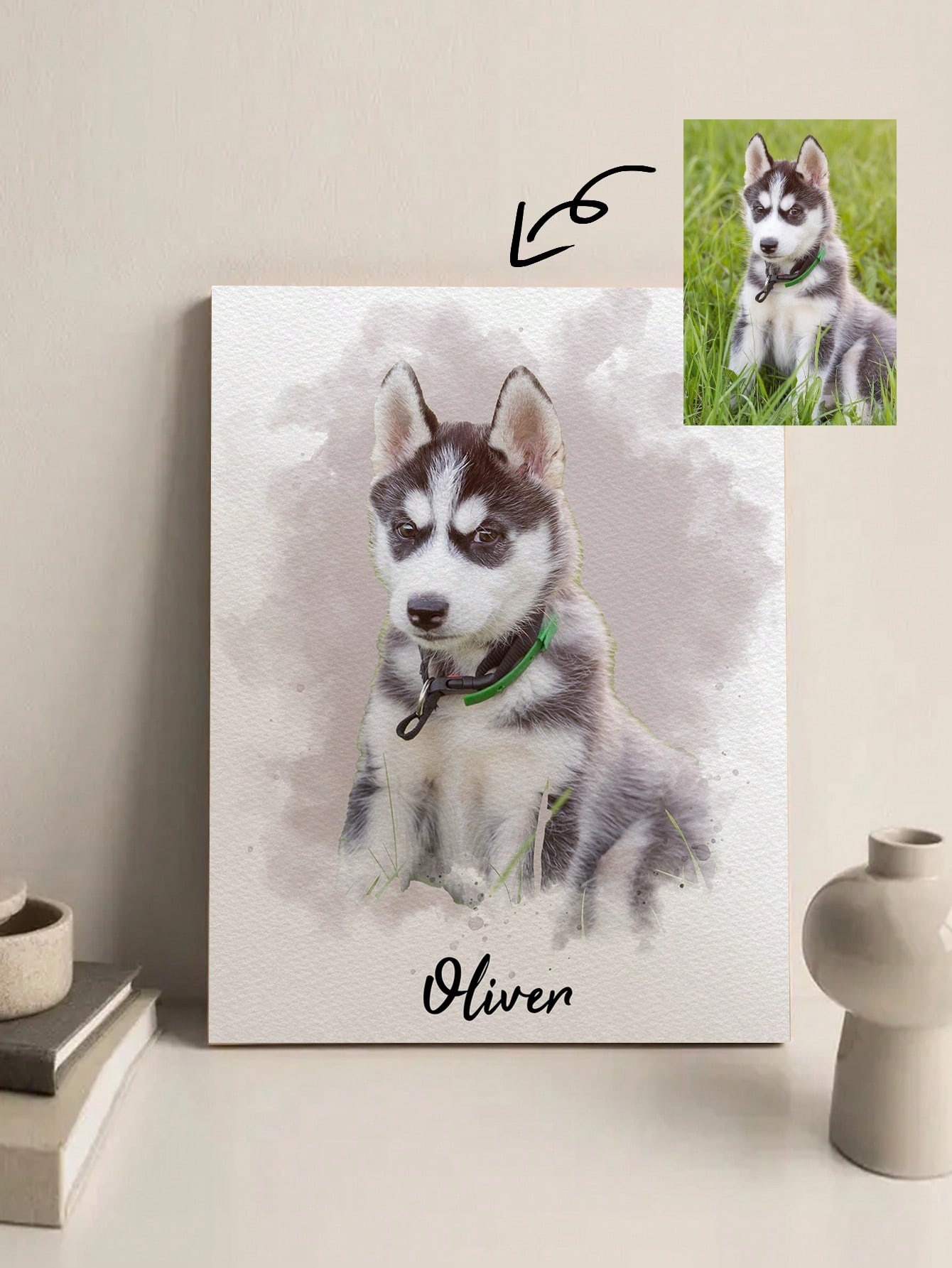 Cornice fotografica personaliz - Pet Portrait Custom recensione e prezzo